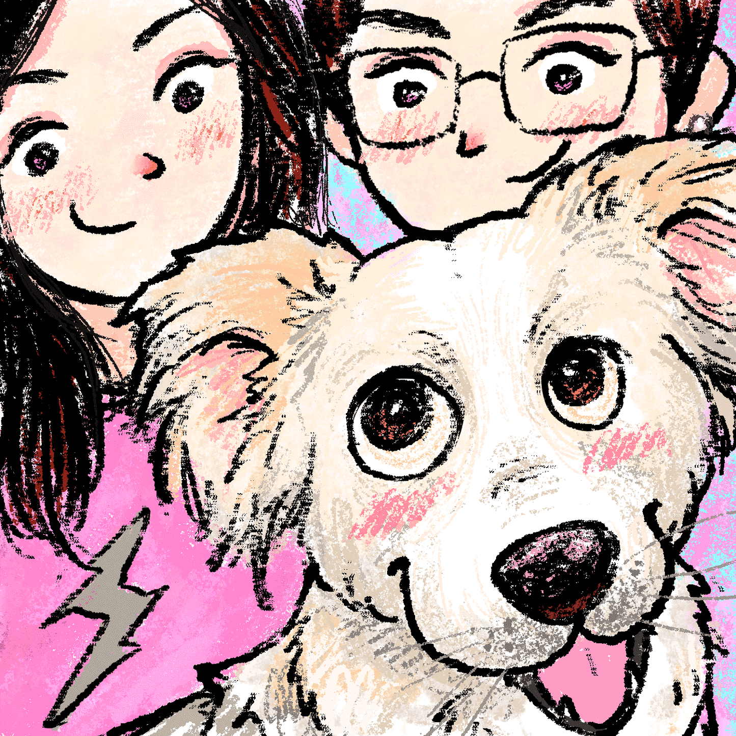 Custom Pet Portrait – Hand-Drawn by Our Collaborated Artist DouZi | Pawtrait Studio