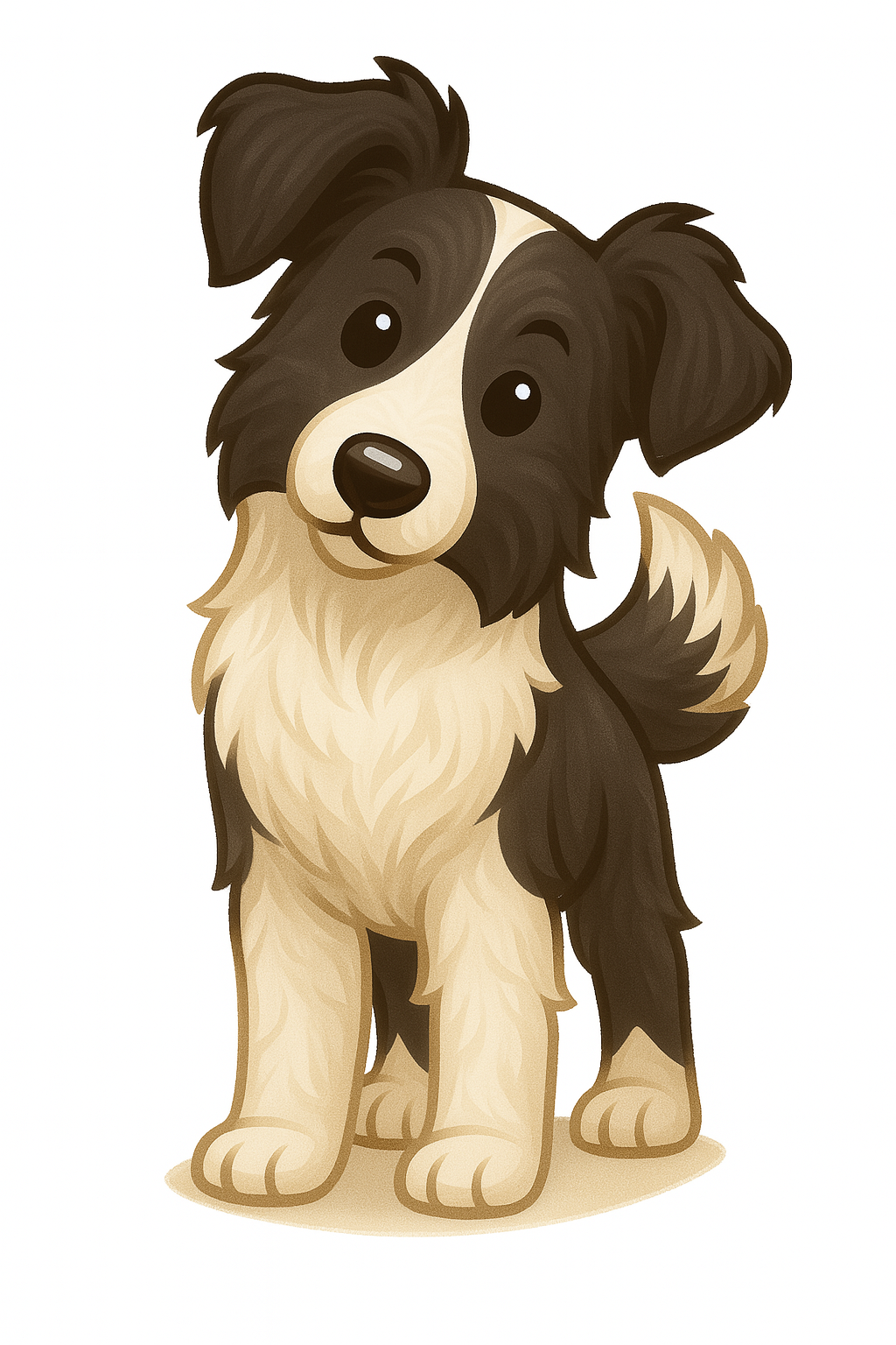 Border Collie Head Tilt PupGrip – Magnetic MagSafe Phone Grip & Stand for iPhone