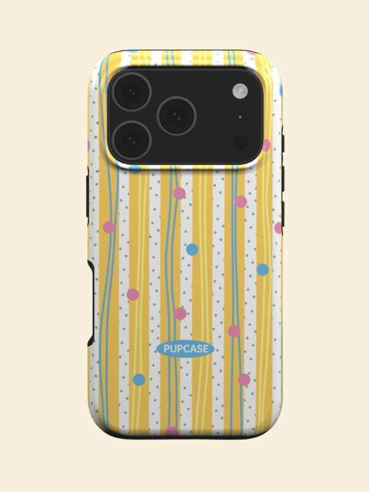 Sunny Dot Stripe MagSafe Case for iPhone 12–17 | PupCase
