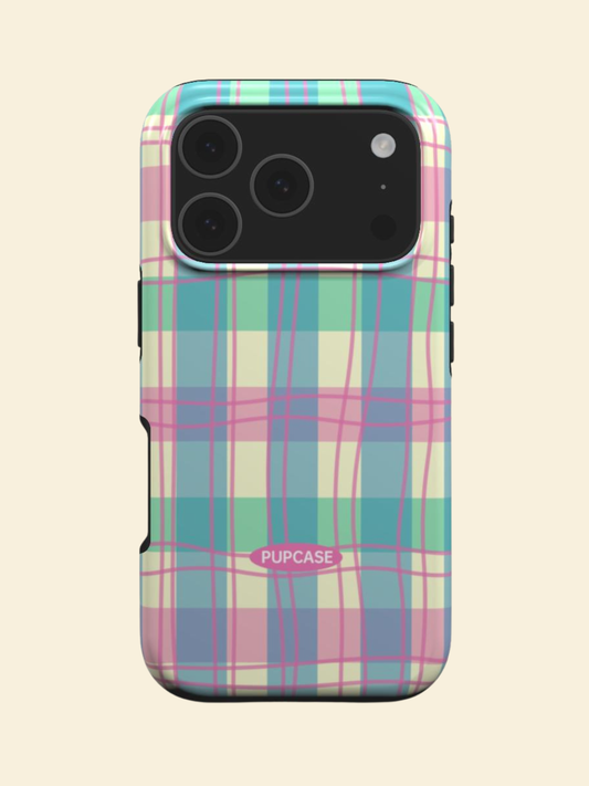 Pastel Plaid Dream MagSafe Case for iPhone 12–17 | PupCase