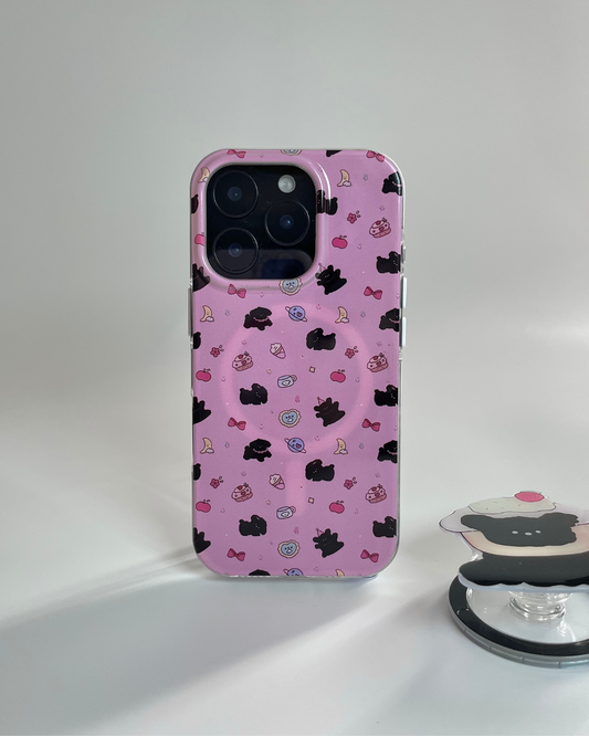 MagSafe Compatible iPhone Case - Cockapoo's Summer Midnight Sweets