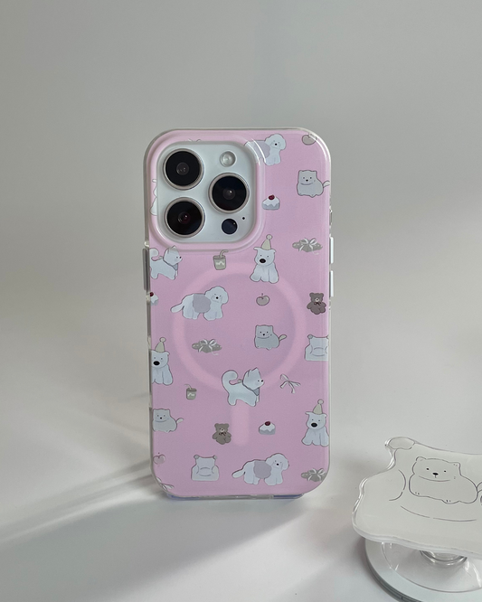 MagSafe Compatible iPhone Case - Westie’s Cozy Nights All Year