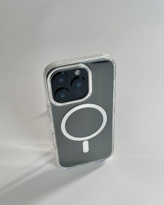 Crystal Clear MagSafe Compatible iPhone Case – Shockproof Protective Cover