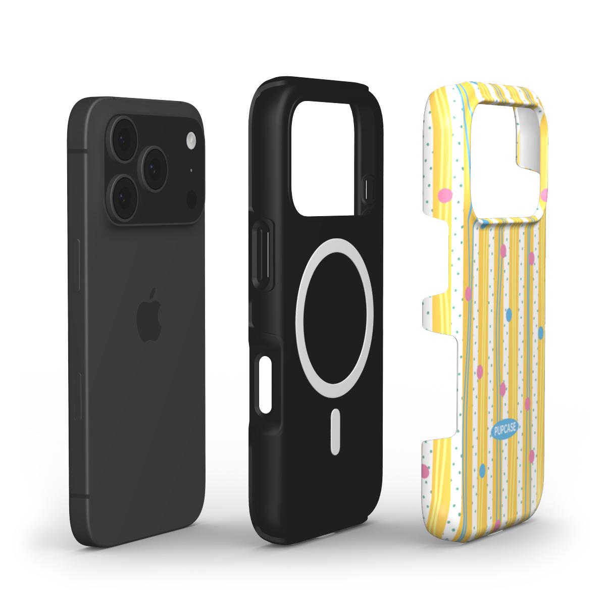 Sunny Dot Stripe MagSafe Case for iPhone 12–17 | PupCase