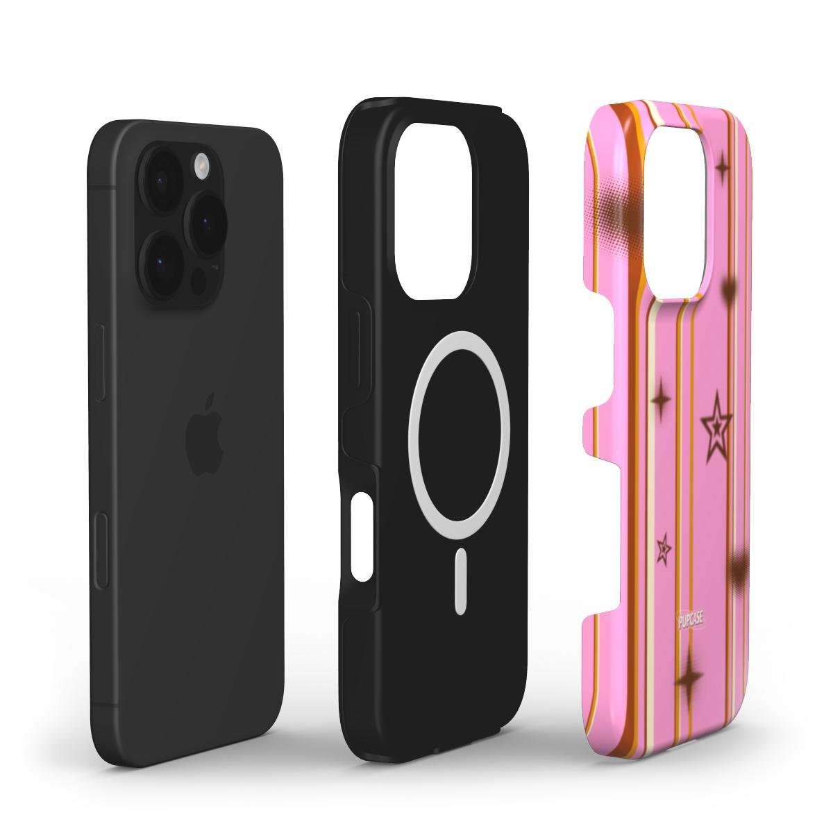 Retro Candy Stripe Phone Case for iPhone 12-17
