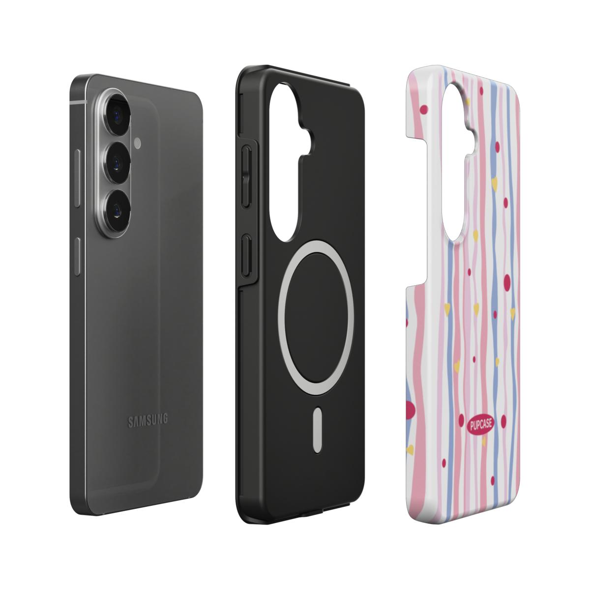Sweetheart Stripe Magnetic Tough Phone Case | Samsung & Google Pixel