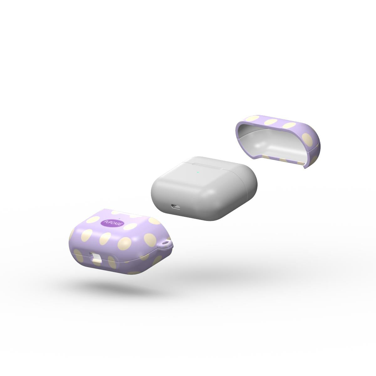 Grape Candy Floss Polka Dot AirPods Tough Case
