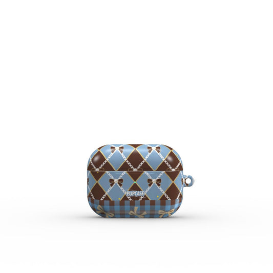 Pearl Ribbon Argyle AirPods Tough Case