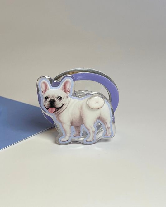 French Bulldog Three-layered MagSafe Phone Stand and Grip