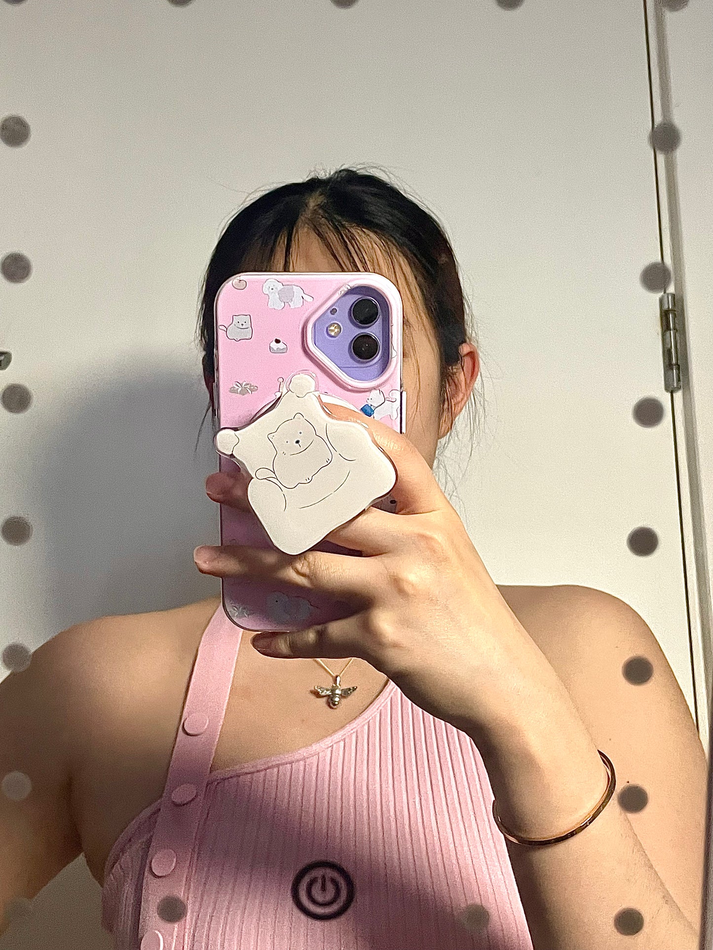 Snowy Cozy Westie PupGrip - Magnetic MagSafe Phone Grip and Stand for iPhone