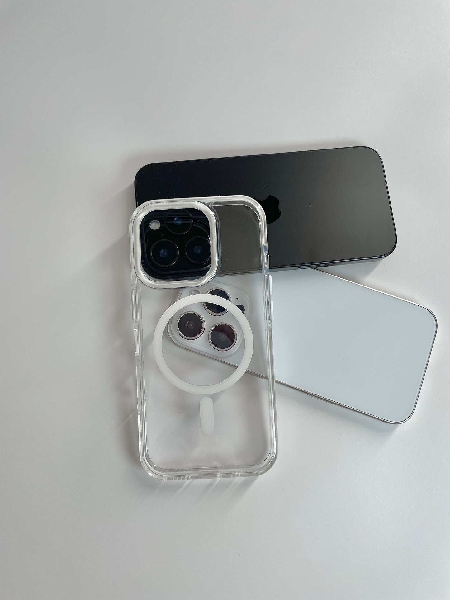 Crystal Clear MagSafe Compatible iPhone Case – Shockproof Protective Cover