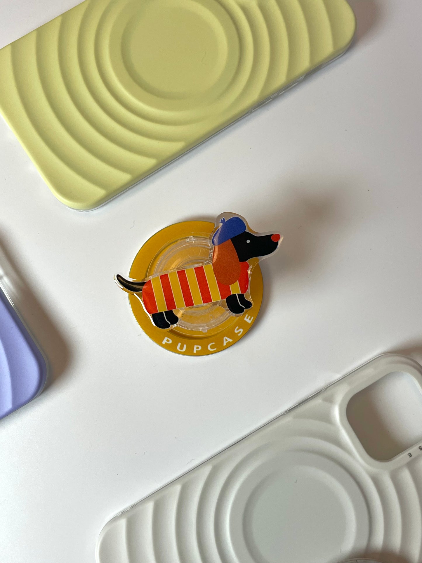 The Jolly Jester Dachshund PupGrip - Magnetic MagSafe Phone Grip & Stand for iPhone