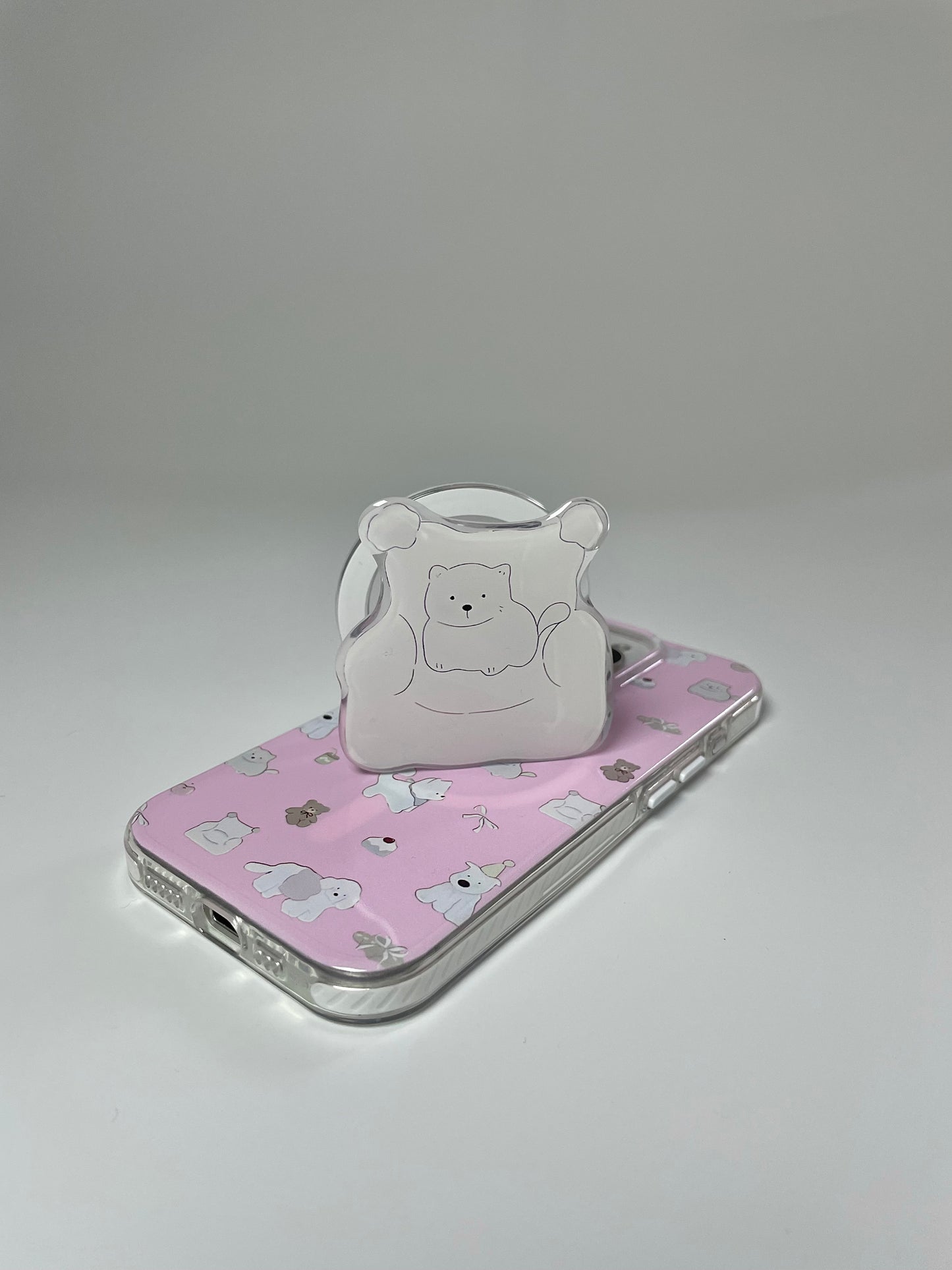 Snowy Westie PupGrip - Magnetic MagSafe Phone Grip & Stand for iPhone