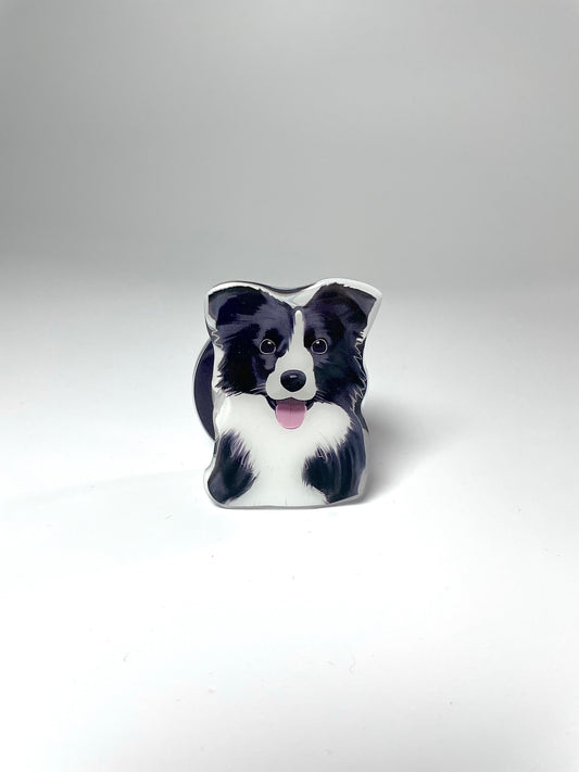 Border Collie PupGrip - Magnetic MagSafe Phone Grip and Stand for iPhone