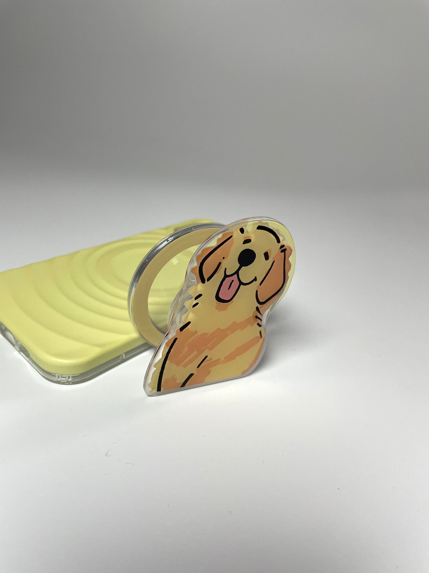 Golden Retriever PupGrip - Magnetic MagSafe Phone Grip & Stand for iPhone