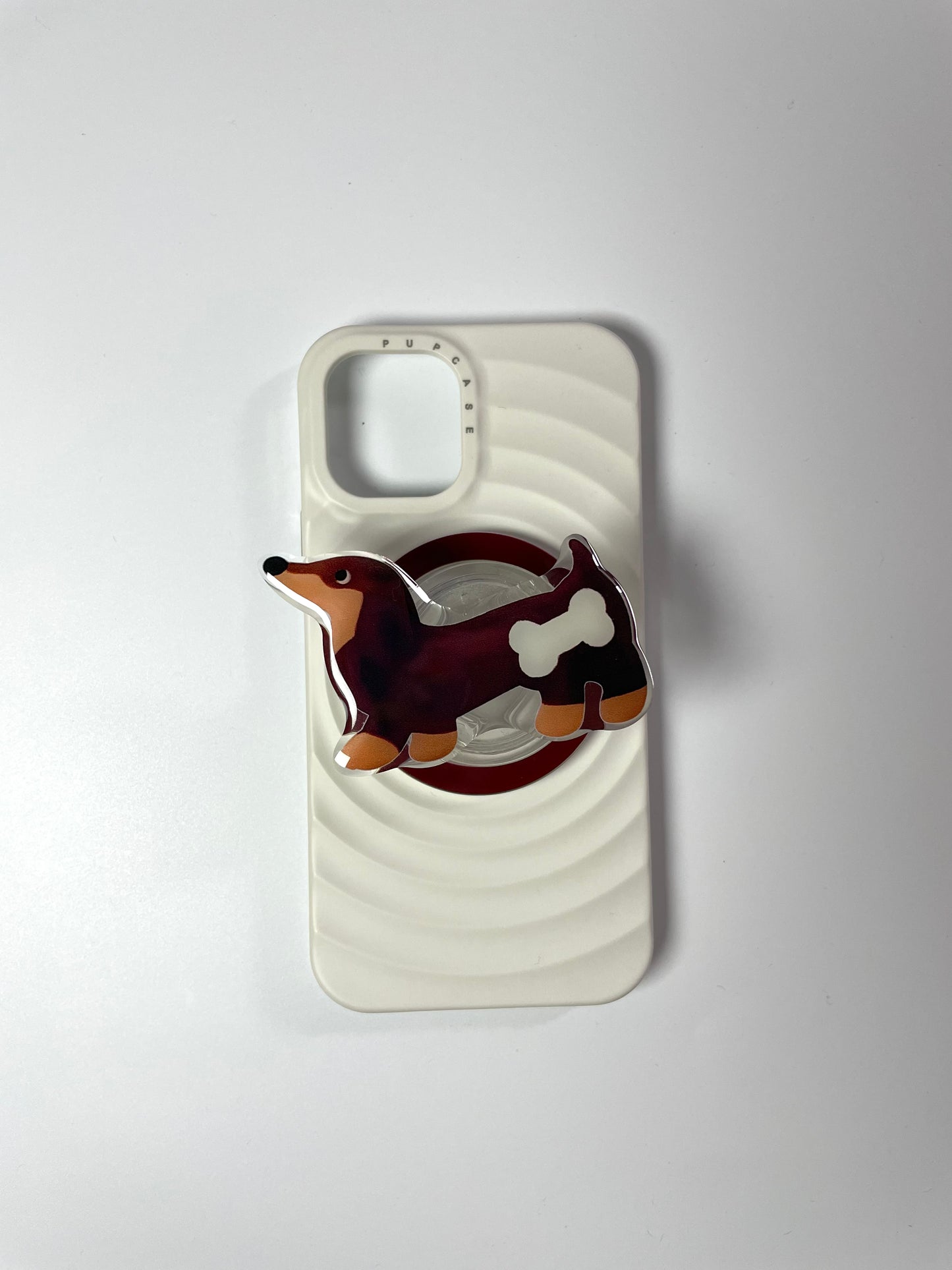 Playful Dachshund PupGrip - Magnetic MagSafe Phone Grip and Stand for iPhone