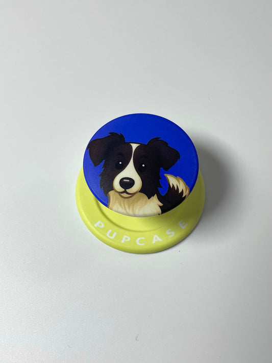 Border Collie Head Tilt PupGrip – Magnetic MagSafe Phone Grip & Stand for iPhone