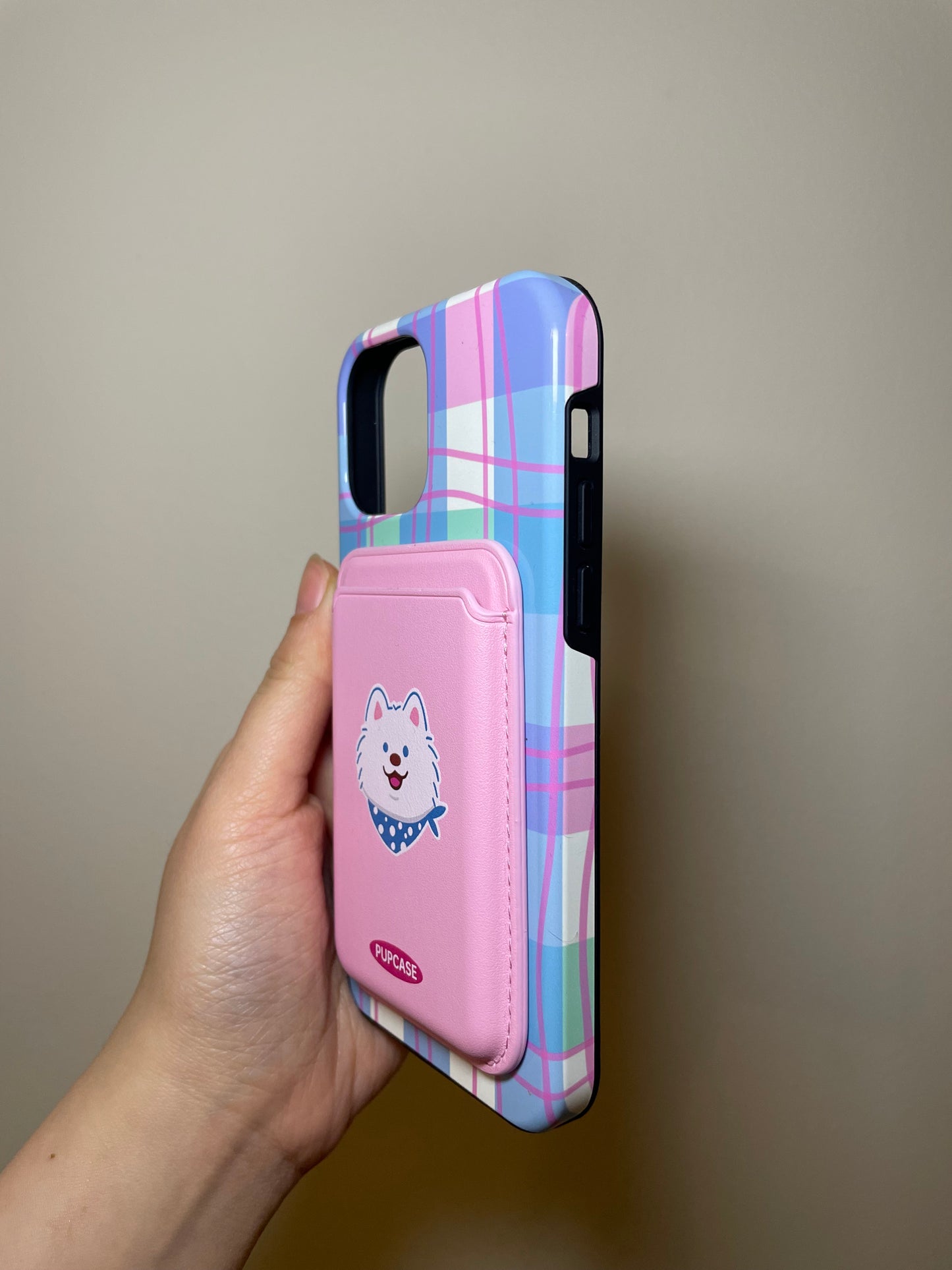 Bubblegum Samo PupWallet - MagSafe Phone Wallet and Card Holder