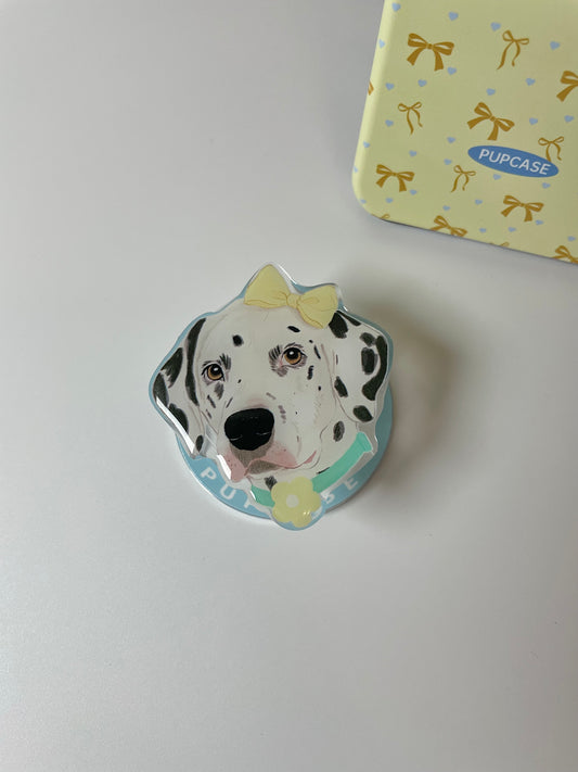 Dalmatian Headshot MagSafe Phone Grip and Stand