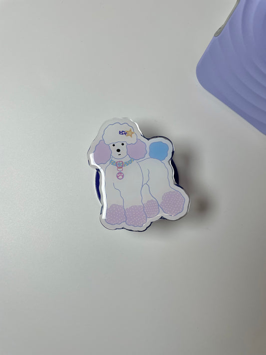 Outfit On - Toy Poodle Adventures Magnetic Phone Grip and Stand