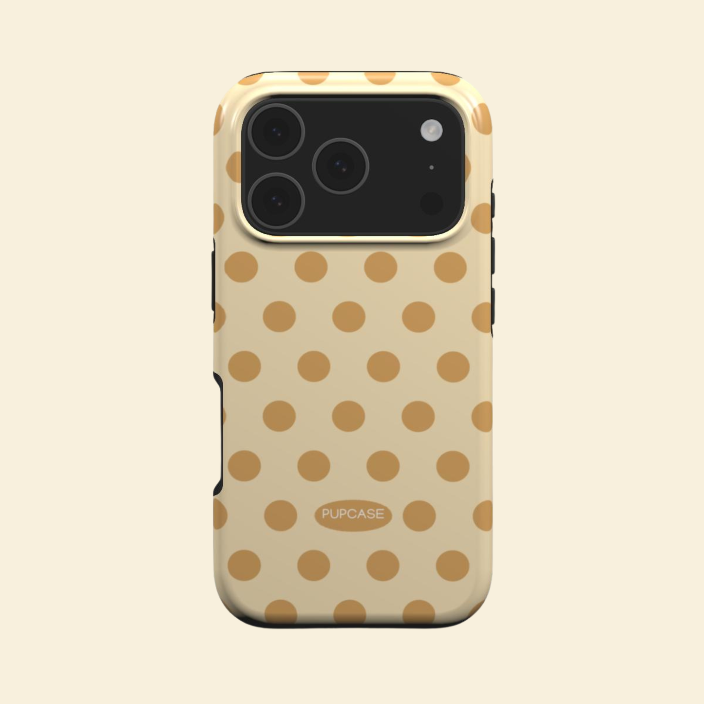 Caramel Cookie Dough Polka Dot MagSafe Phone Case for iPhone 12-17