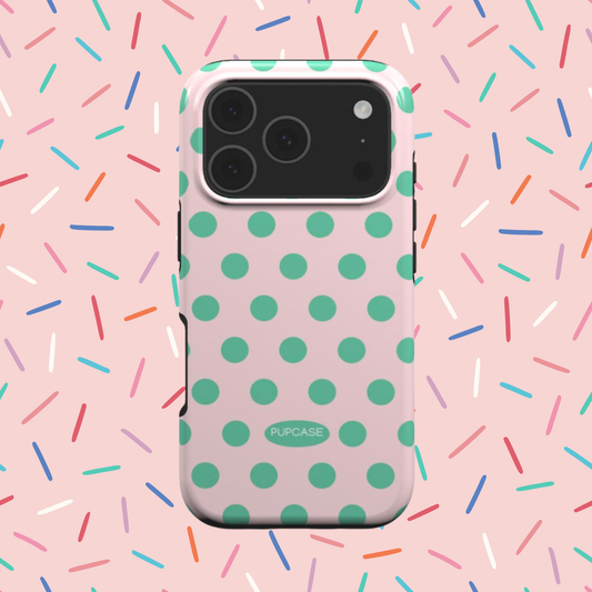 Cotton Candy Polka Dot MagSafe Phone Case for iPhone 12-17