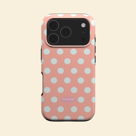 Pink Peach Lemonade Polka Dot MagSafe Phone Case for iPhone 12-17