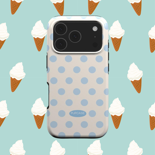 Vanilla Ice Cream Polka Dot MagSafe Phone Case for iPhone 12-17