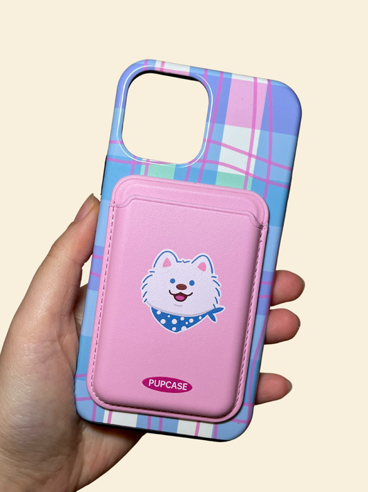 Bubblegum Samo PupWallet - MagSafe Phone Wallet and Card Holder