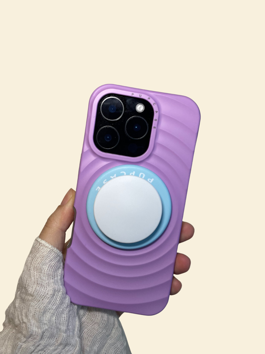 PupGrip Sky Blue Pop – Magnetic MagSafe Phone Grip & Stand for iPhone