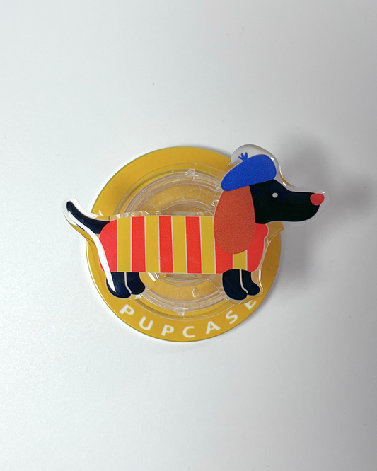 The Jolly Jester Dachshund PupGrip - Magnetic MagSafe Phone Grip & Stand for iPhone