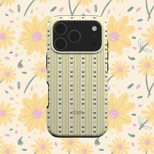 Vintage Butterfly Bow Phone Case for iPhone 12 -17