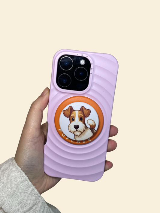 Fox Terrier Head Tilt PupGrip – Magnetic MagSafe Phone Grip & Stand for iPhone