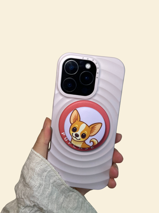 Chihuahua Head Tilt PupGrip – Magnetic MagSafe Phone Grip & Stand for iPhone