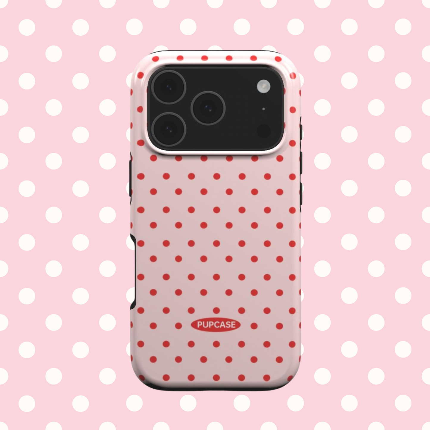 Strawberry Soda Polka MagSafe Case for iPhone 12–17 | PupCase