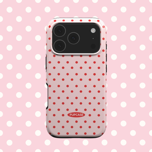 Strawberry Soda Polka MagSafe Case for iPhone 12–17 | PupCase