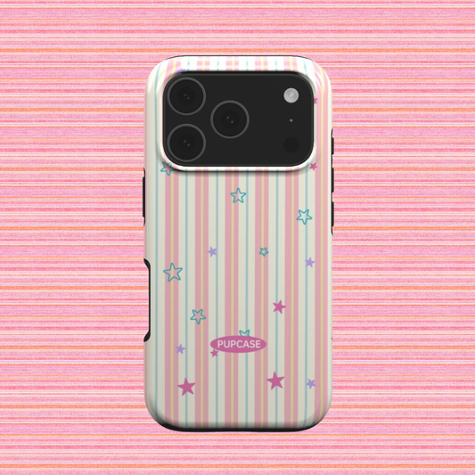 Candy Star Stripe MagSafe Case for iPhone 12–17 | PupCase