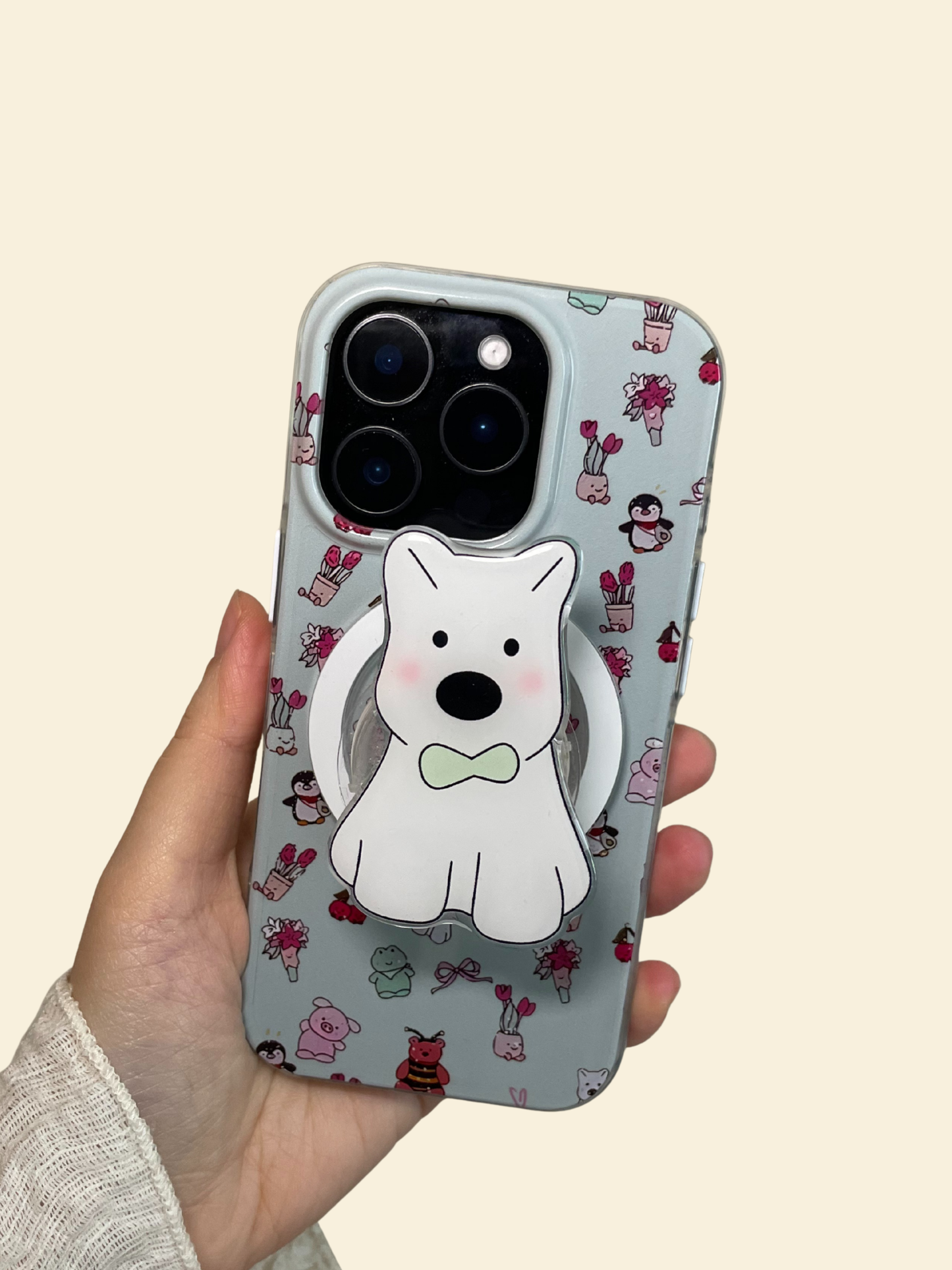 Westie PupGrip - Magnetic MagSafe Phone Grip and Stand for iPhone