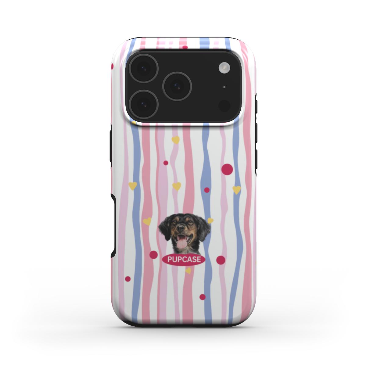 Personalised Memory Phone Case | Sweetheart Stripe