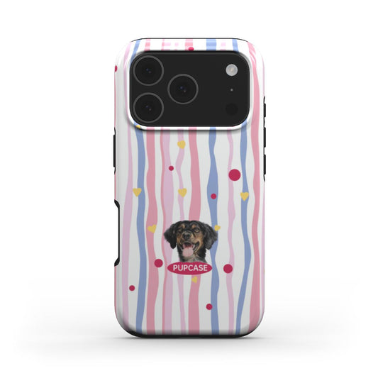 Personalised Memory Phone Case | Sweetheart Stripe