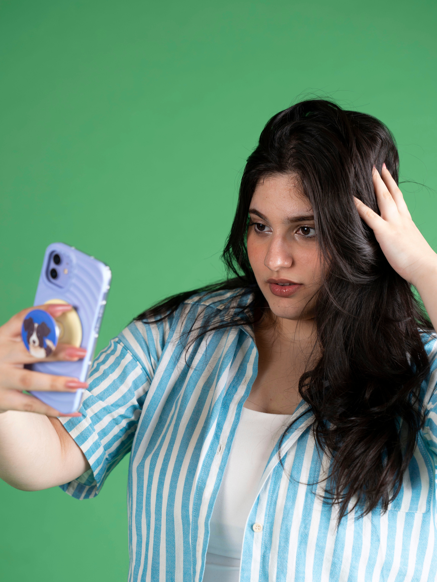 Border Collie Head Tilt PupGrip – Magnetic MagSafe Phone Grip & Stand for iPhone