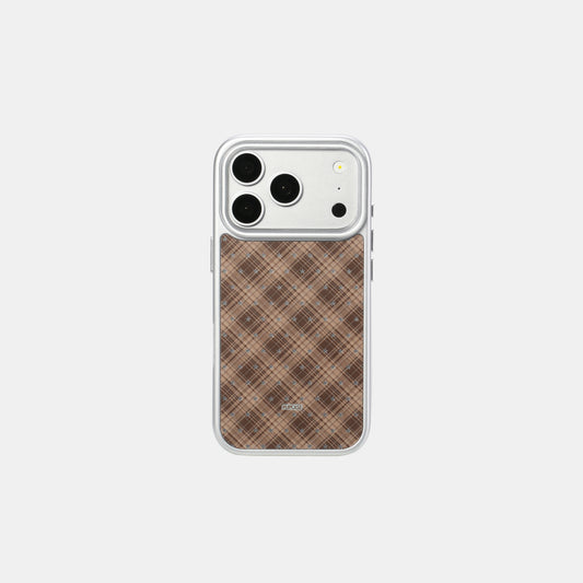 Mocha Tartan iPhone Case