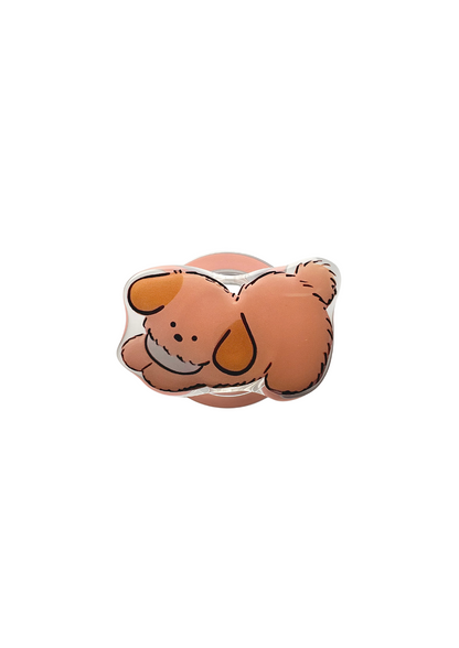 Theo – Fluffy Pup Magnetic Phone Grip