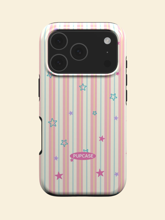 Candy Star Stripe MagSafe Case for iPhone 12–17 | PupCase
