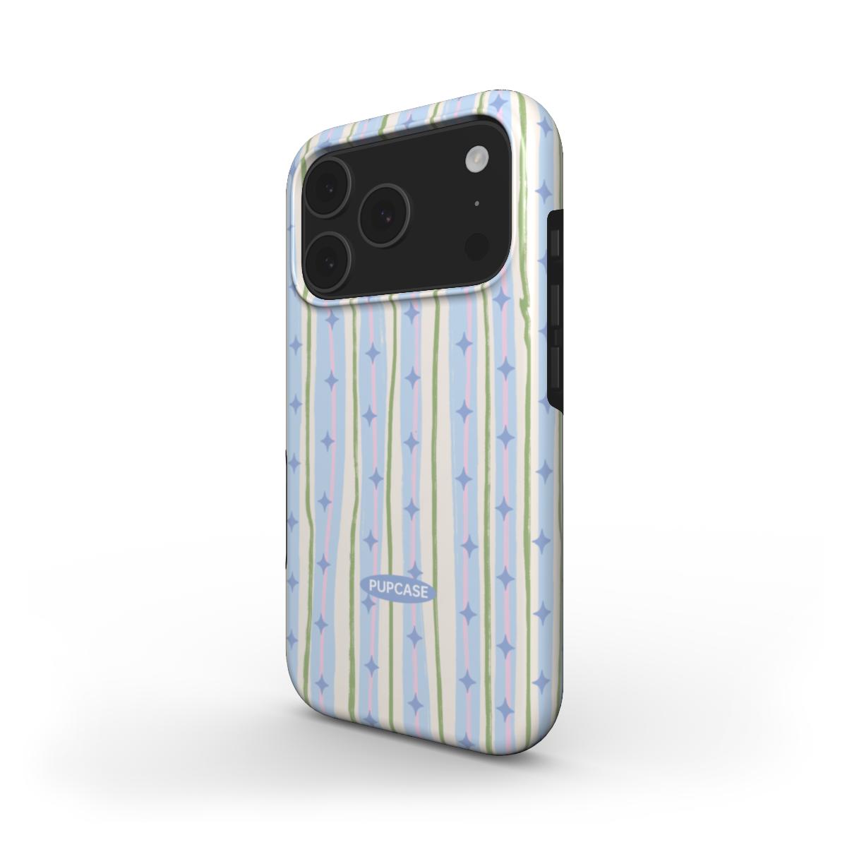 Pastel Stripe Star MagSafe Case for iPhone 12–17 | PupCase
