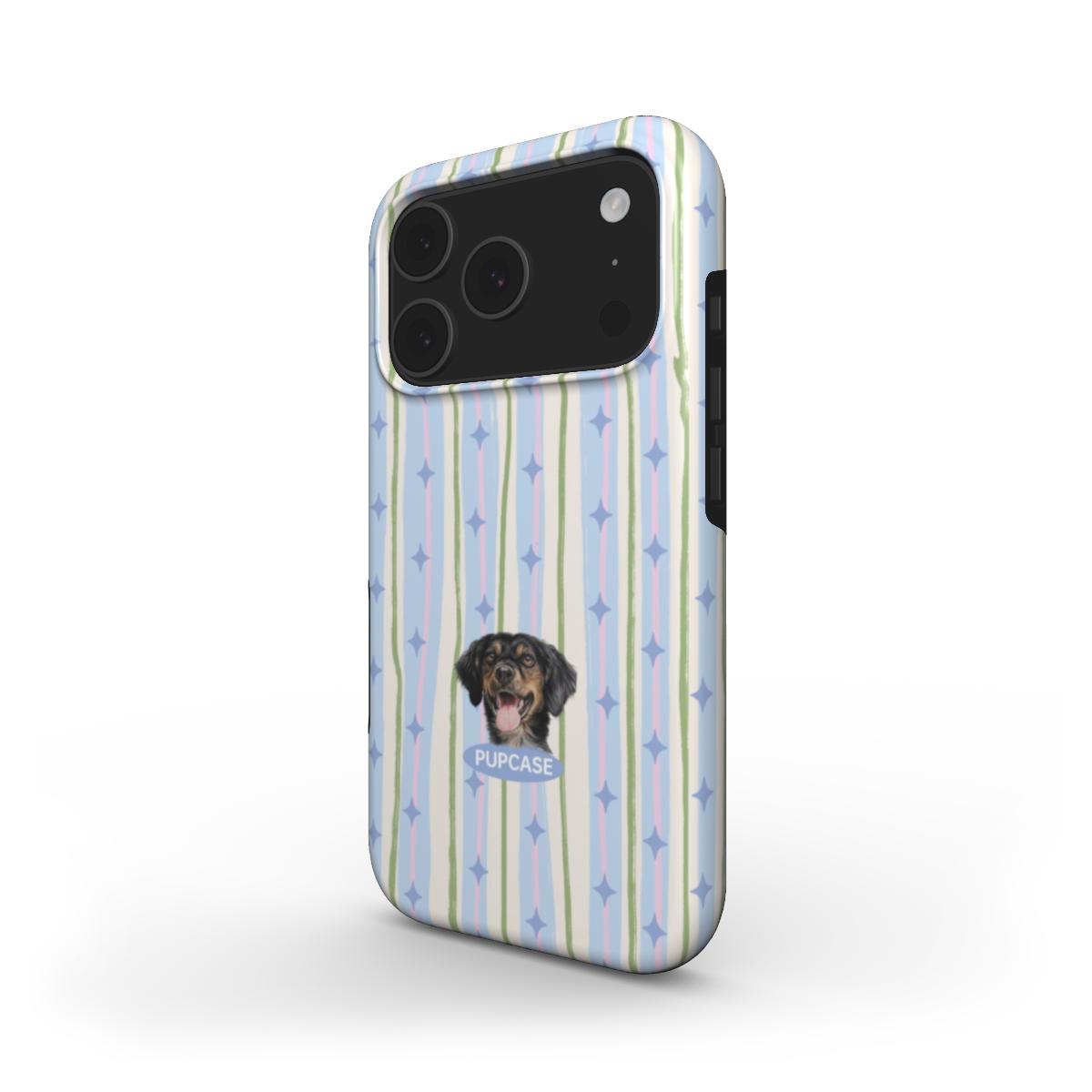 Personalised Memory Phone Case | Pastel Star Stripe