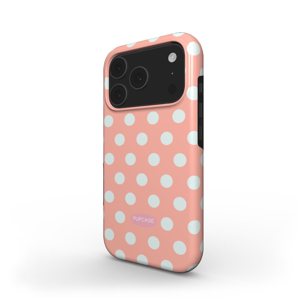 Pink Peach Lemonade Polka Dot MagSafe Phone Case for iPhone 12-17