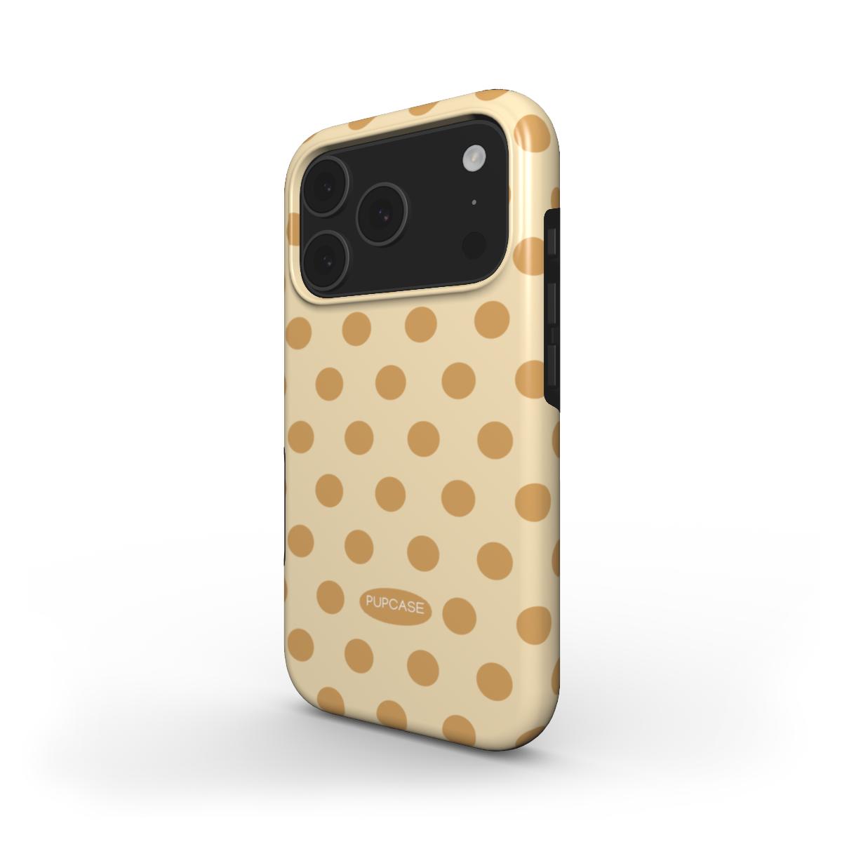 Caramel Cookie Dough Polka Dot MagSafe Phone Case for iPhone 12-17