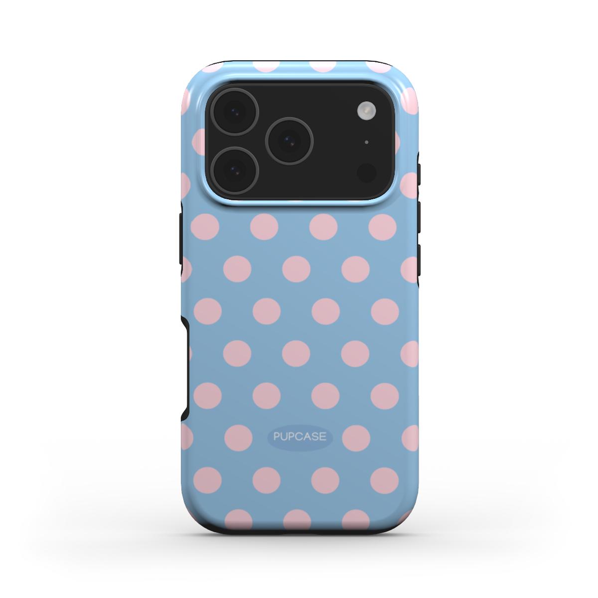 Blueberry Milkshake Polka Dot MagSafe Phone Case for iPhone 12-17