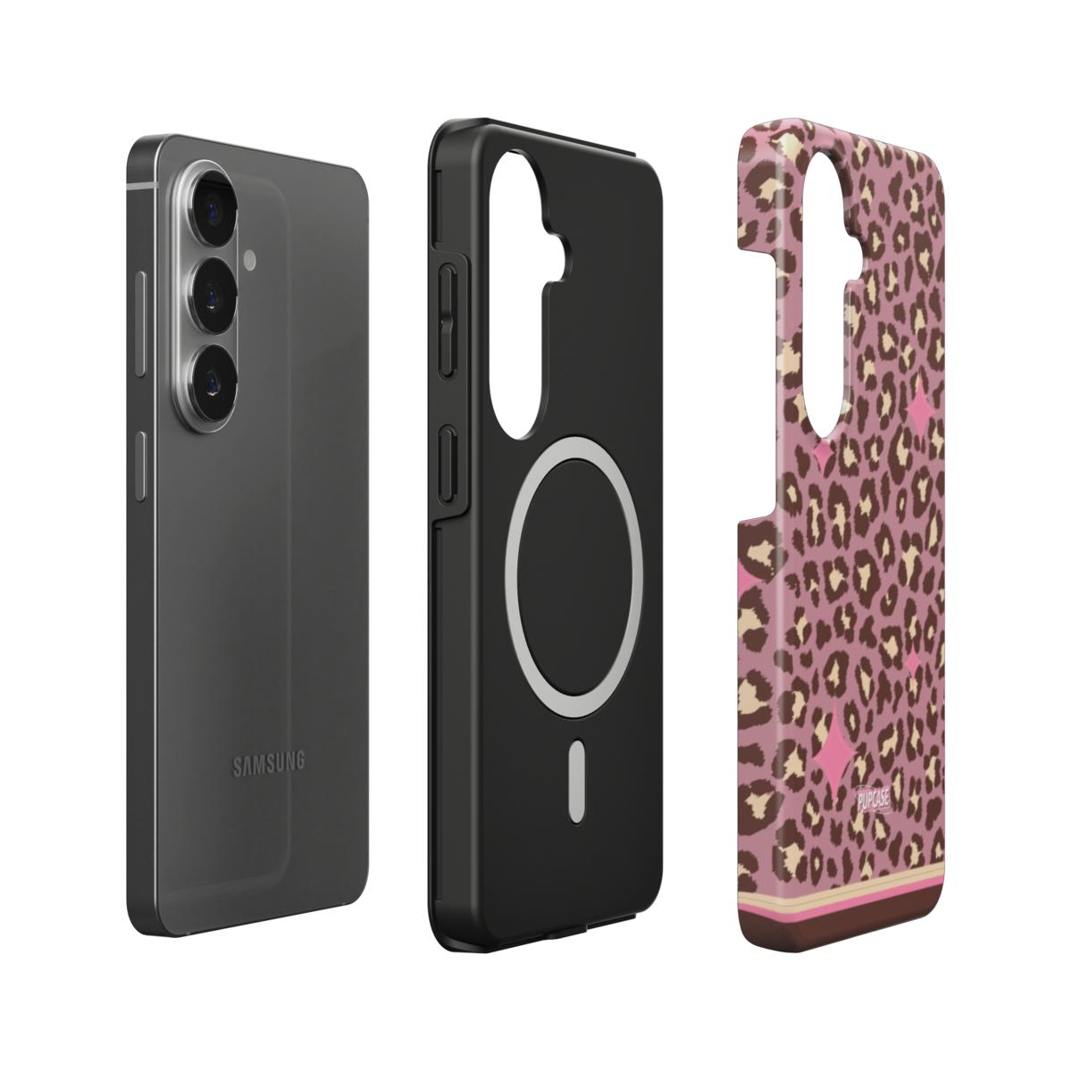 Pink Sugar Leopard Magnetic Tough Phone Case | Samsung & Google Pixel